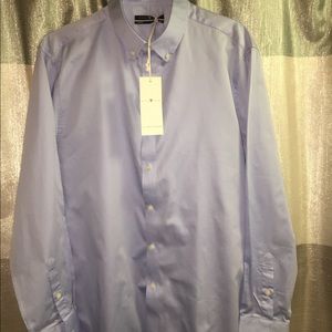 Blue button down dress shirt
